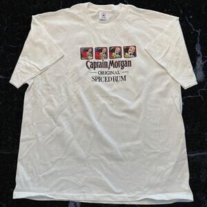 Vtg Y2K Captain Morgan Original Spiced Rum T Shirt  XL NWOT